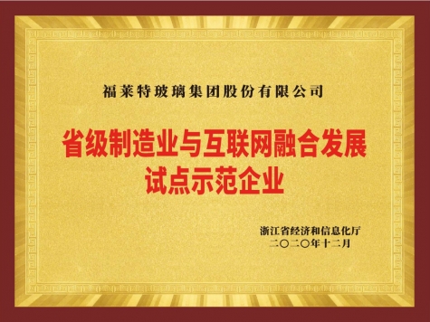 省级造作业与互联网融合发展试点示范企业